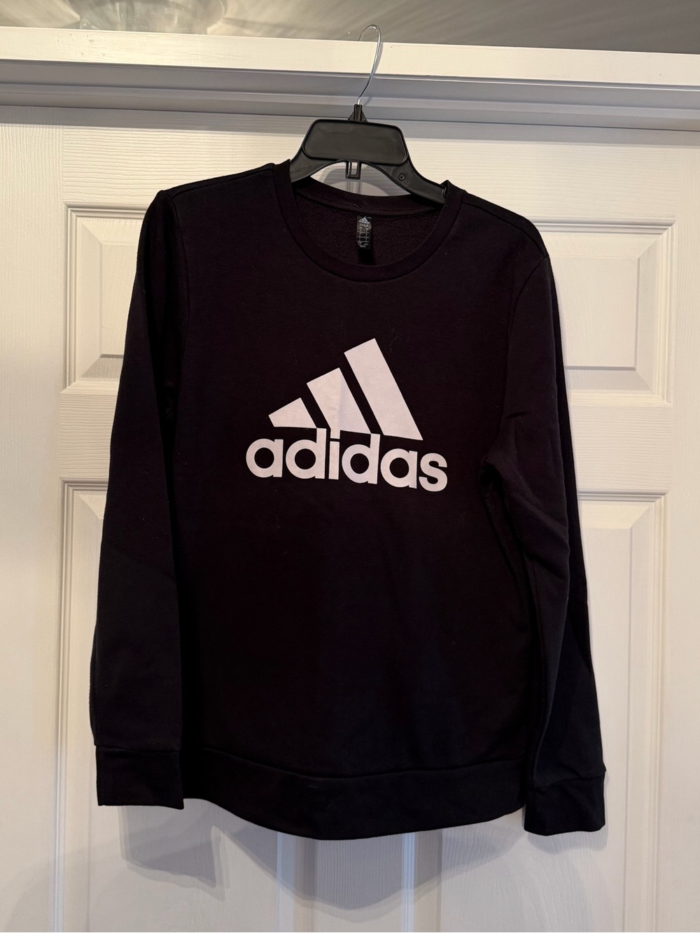 adidas golf black crewneck logo sweatshirt womens Size Large